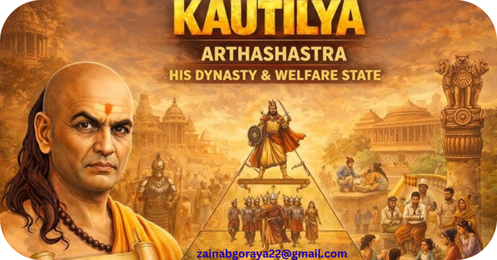 "The Sage Who Shaped Mauryan Dynasty“وشنو گپتا (چانکیہ)موریہ سلطنت کے ذہین معمار