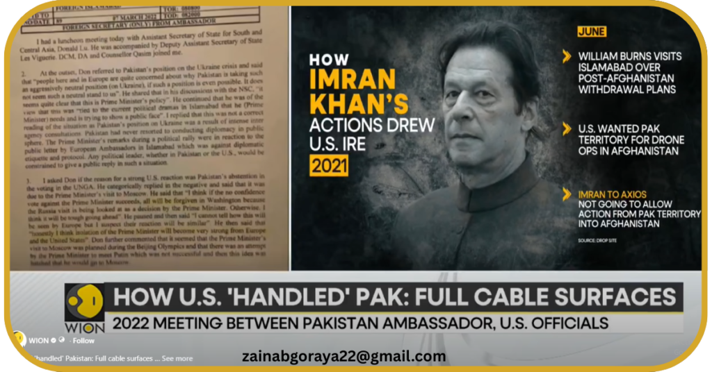 Secrets in a Diplomatic Cable,سائفر کیس: حقیقت سے تنازع تک